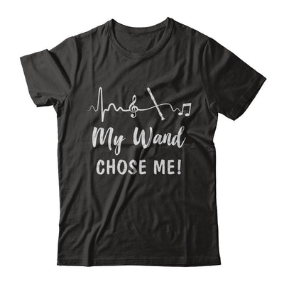 My Wand Chose Me Flute Player Music-T-Shirt & Hoodie-Premium T-Shirt-Black