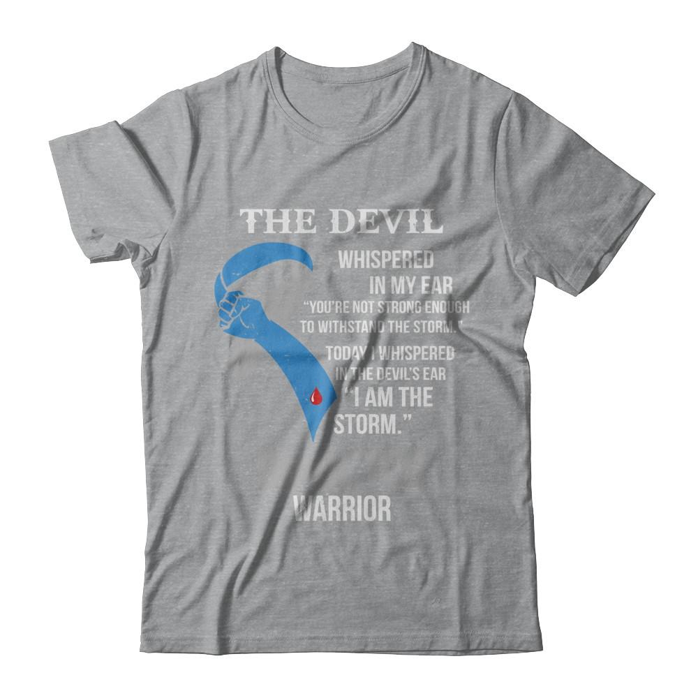 I Am The Storm Support Diabetes Awareness Warrior Gift-T-Shirt & Hoodie-Classic T-Shirt-Sport Grey