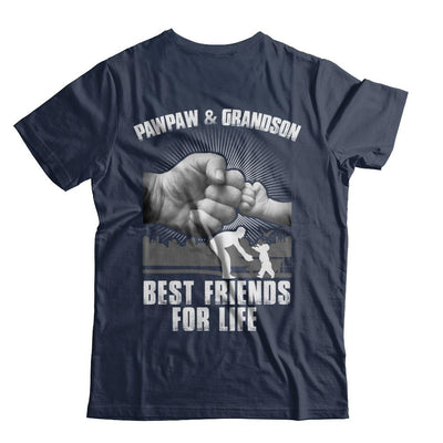 Pawpaw And Grandson Best Friends For Life-T-Shirt & Hoodie-Classic T-Shirt-Navy