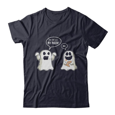 Funny Ghost Halloween Pizza Costume-T-Shirt & Hoodie-Premium T-Shirt-Midnight Navy