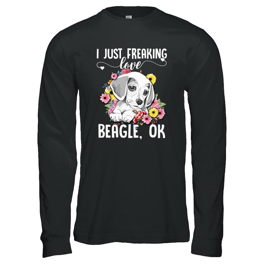 Dog I Just Freaking Love Beagle-T-Shirt & Tank Top-