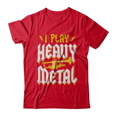 I Play Heavy Metal Trumpet Music Player-T-Shirt & Hoodie-Premium T-Shirt-Red