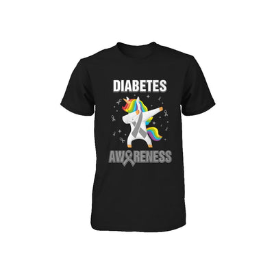Inspirational Diabetes Awareness Unicorn Support Youth-Youth Shirt-Toddler T-Shirt-Black