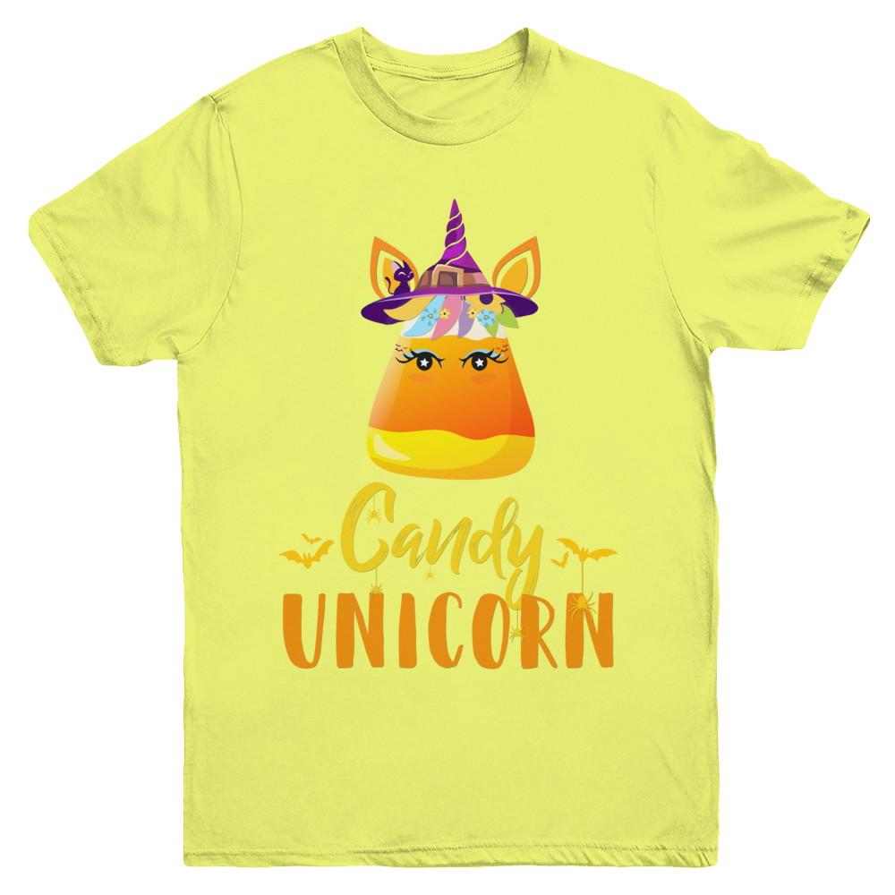 Candy Corn Unicorn Halloween Unicorn For Girls Youth-Youth Shirt-Youth T-Shirt-Daisy