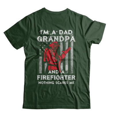 I'm A Dad Grandpa Firefighter Father's Day Gift-T-Shirt & Hoodie-Classic T-Shirt-Forest Green