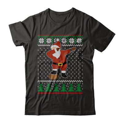 Dabbing Santa Football Ugly Sweater Christmas-T-Shirt & Sweatshirt-Premium T-Shirt-Black