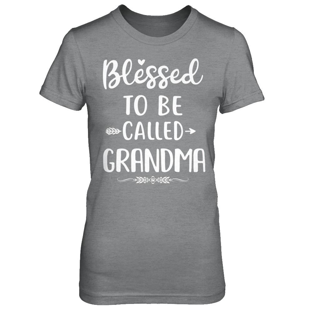 Funny Grandma Blessed To Be Called Grandma-T-Shirt & Hoodie-Women's T-Shirt-Sport Grey