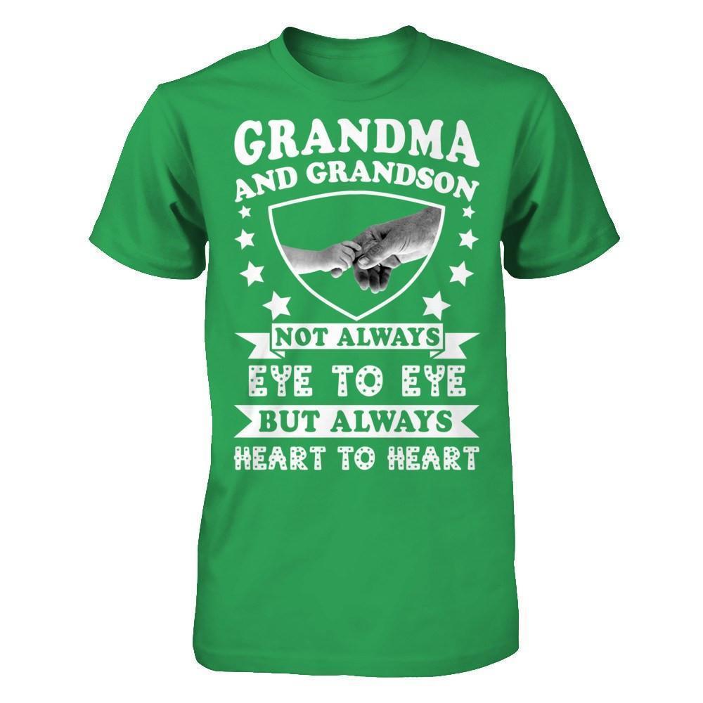 Grandma And Grandson Not Always Eye To Eye-T-Shirt & Hoodie-Premium T-Shirt-Kelly Green