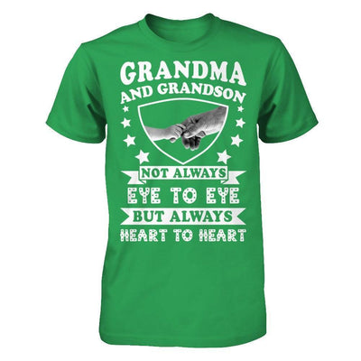 Grandma And Grandson Not Always Eye To Eye-T-Shirt & Hoodie-Premium T-Shirt-Kelly Green