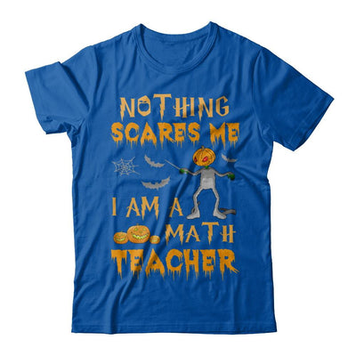 Halloween Nothing Scares Me I'm A Math Teacher-T-Shirt & Hoodie-Premium T-Shirt-Royal