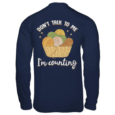 Funny Don't Talk To Me I Have No Self Control Don't Disturb-T-Shirt & Hoodie-Long Sleeve T-Shirt-Navy
