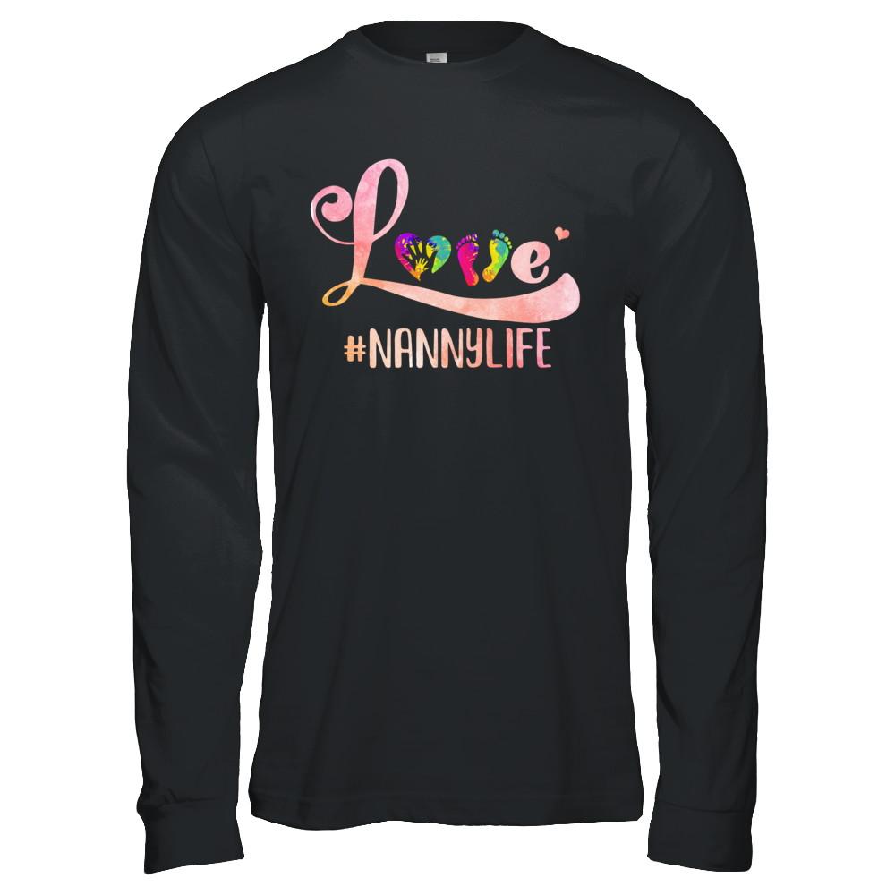 Love Nannylife Nanny-T-Shirt & Hoodie-Long Sleeve T-Shirt-Black