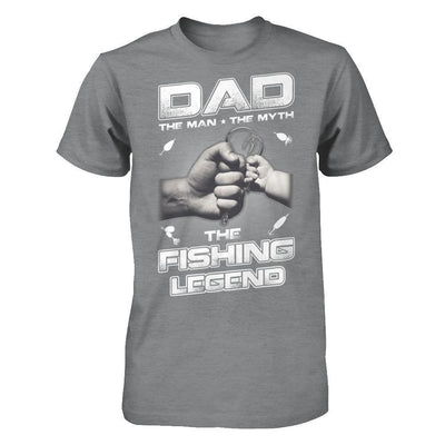Dad The Man The Myth The Fishing Legend-T-Shirt & Hoodie-Classic T-Shirt-Sport Grey