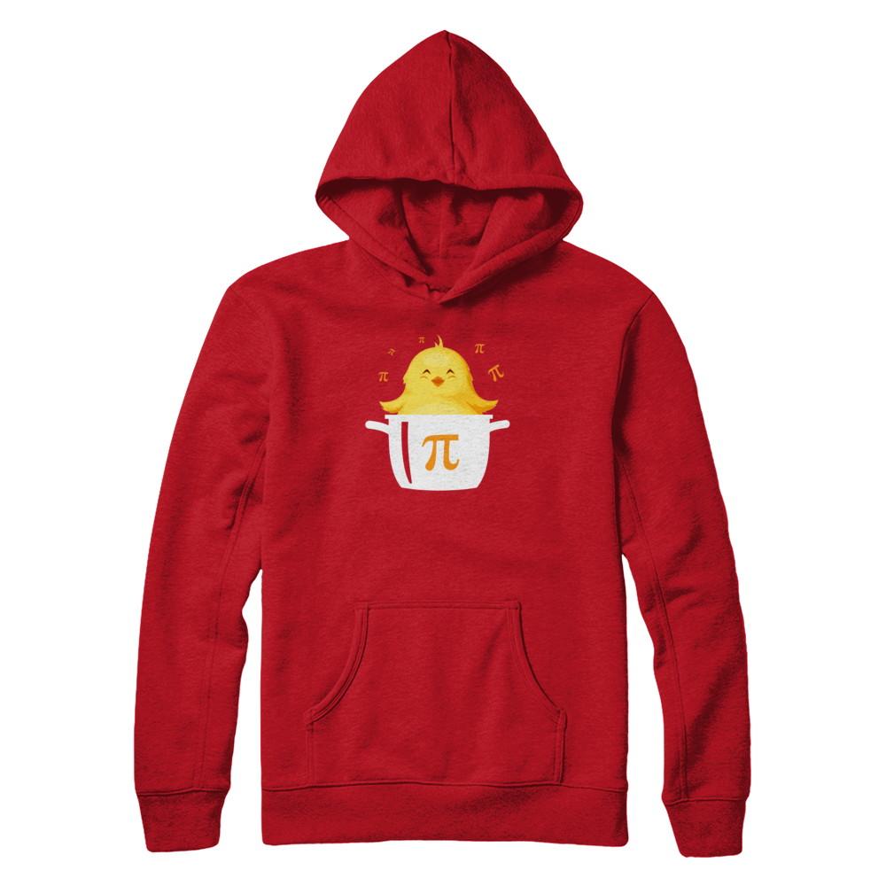Funny Chicken Pot Pie Chicken Pot Happy Pi Day-T-Shirt & Hoodie-Pullover Hoodie-Red