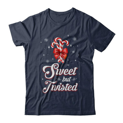 Sweet But Twisted Funny Candy Christmas Gifts-T-Shirt & Sweatshirt-Classic T-Shirt-Navy