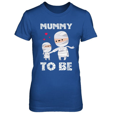 Cute Funny Mummy To Be Pregnant Mom Halloween-T-Shirt & Hoodie-Women's T-Shirt-Royal