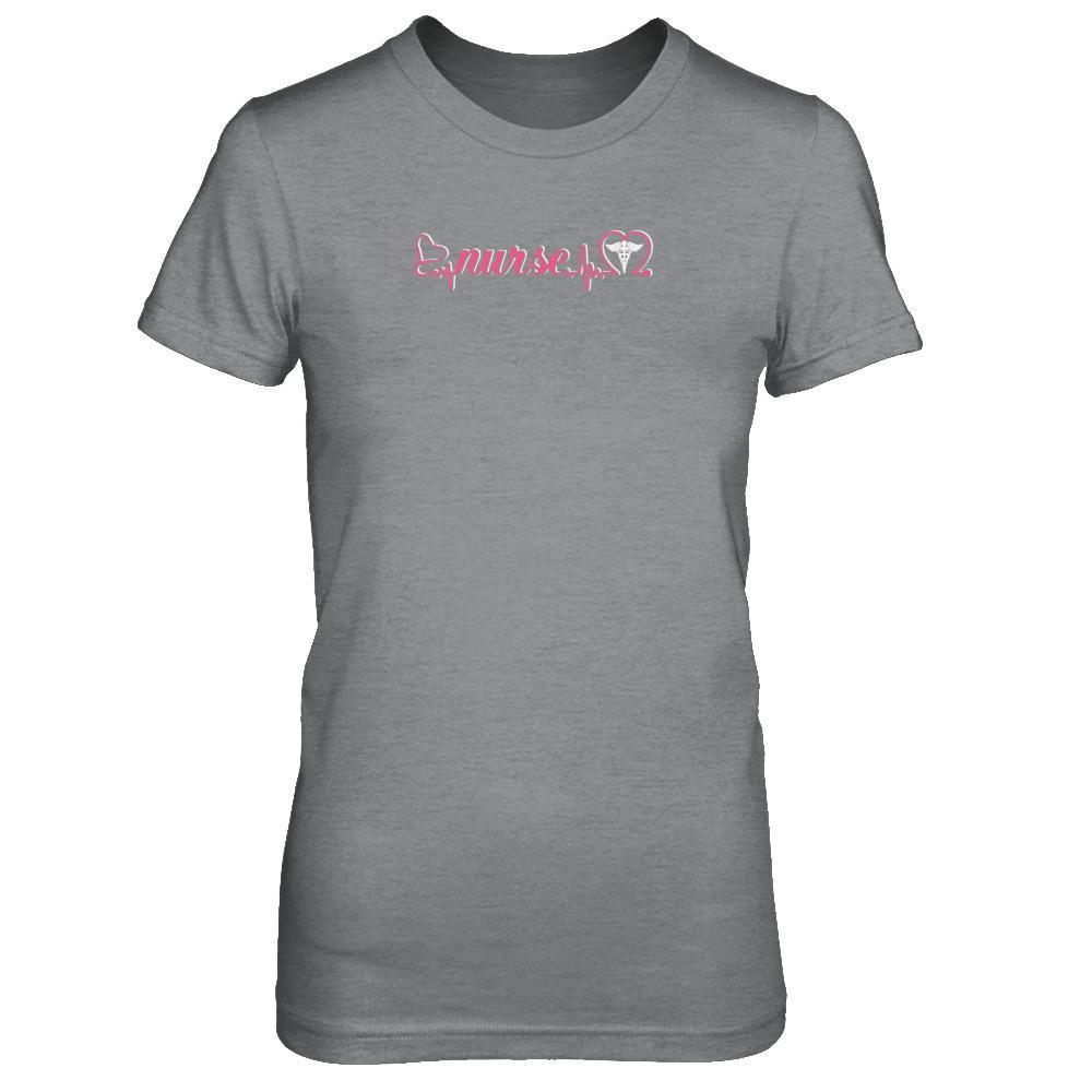 Nurse Heartbeat Nursing Passionate-T-Shirt & Tank Top-Women's T-Shirt-Sport Grey