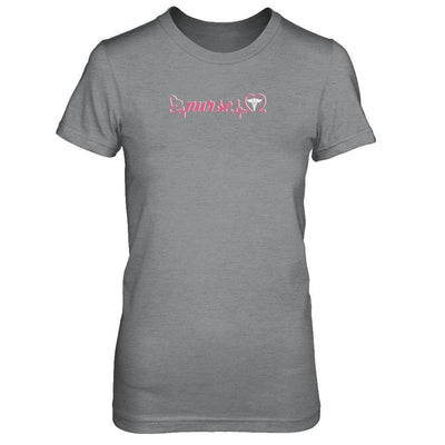 Nurse Heartbeat Nursing Passionate-T-Shirt & Tank Top-Women's T-Shirt-Sport Grey