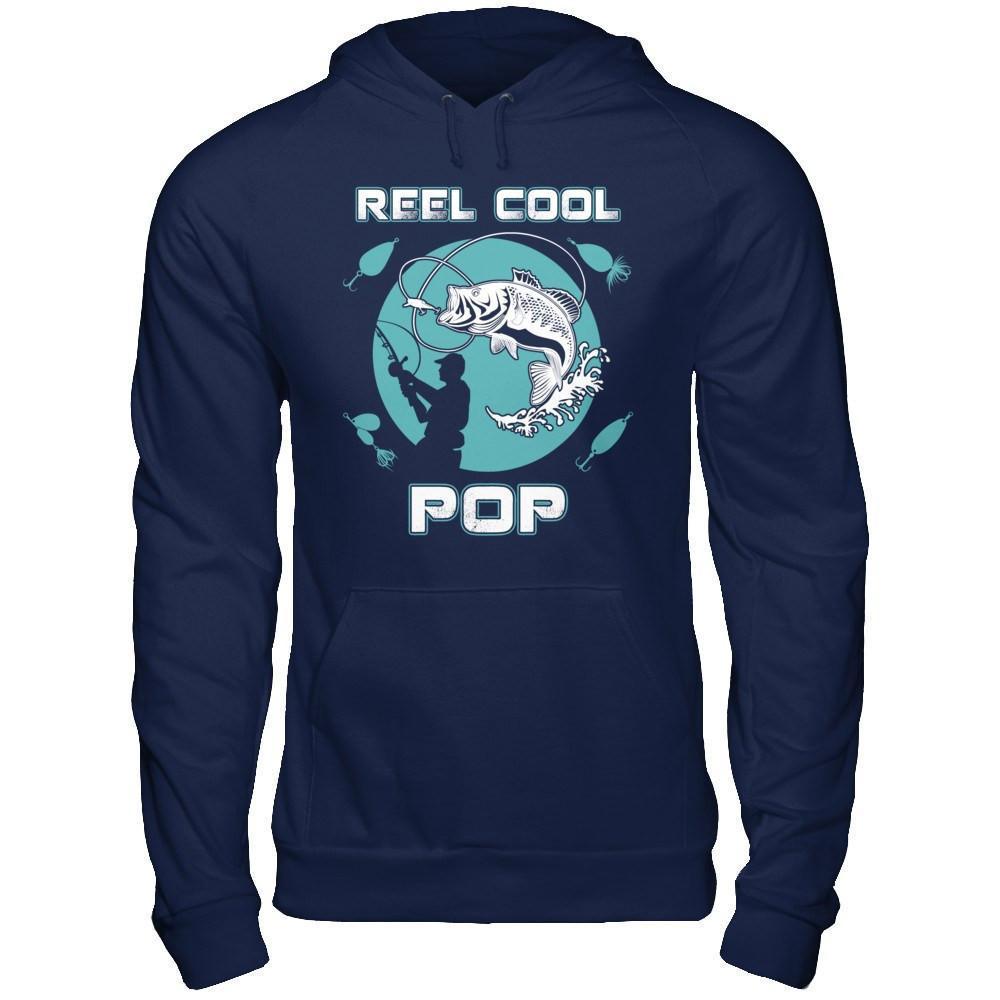 Reel Cool Pop-T-Shirt & Hoodie-Pullover Hoodie-Navy