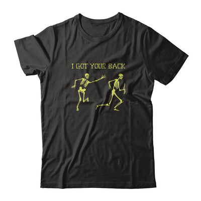 Funny Skeleton Halloween I Got Your Back-T-Shirt & Tank Top-Premium T-Shirt-Black