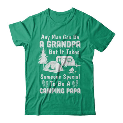 Camping Papa Grandpa Fathers Day Gift-T-Shirt & Hoodie-Classic T-Shirt-Kelly Green