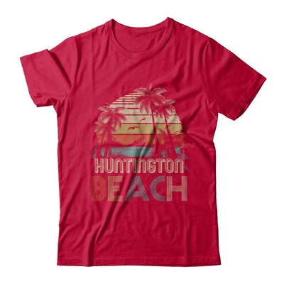 Vintage Summer Huntington Beach California-T-Shirt & Hoodie-Classic T-Shirt-Red