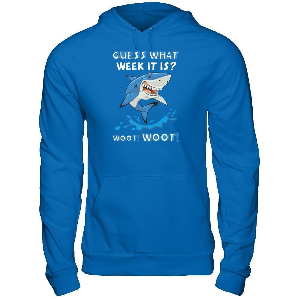 Guess What Week It Is Shark-T-Shirt & Tank Top-Pullover Hoodie-Royal