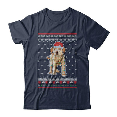 Labrador Christmas Ugly Sweater Lights Dog Xmas Gift-T-Shirt & Sweatshirt-Classic T-Shirt-Navy