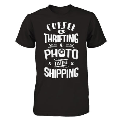 Coffee Thrifting Photos Listing Shipping-T-Shirt & Hoodie-Premium T-Shirt-Black
