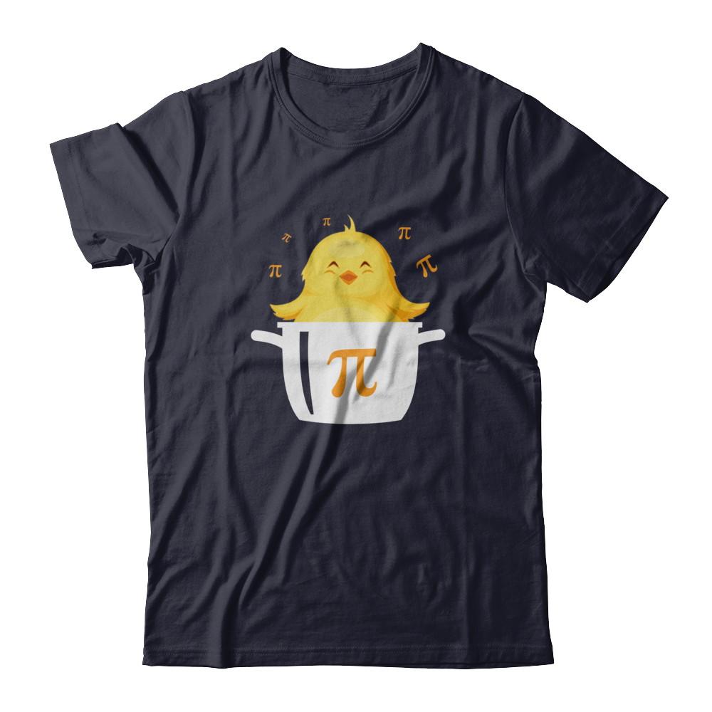 Funny Chicken Pot Pie Chicken Pot Happy Pi Day-T-Shirt & Hoodie-Premium T-Shirt-Midnight Navy