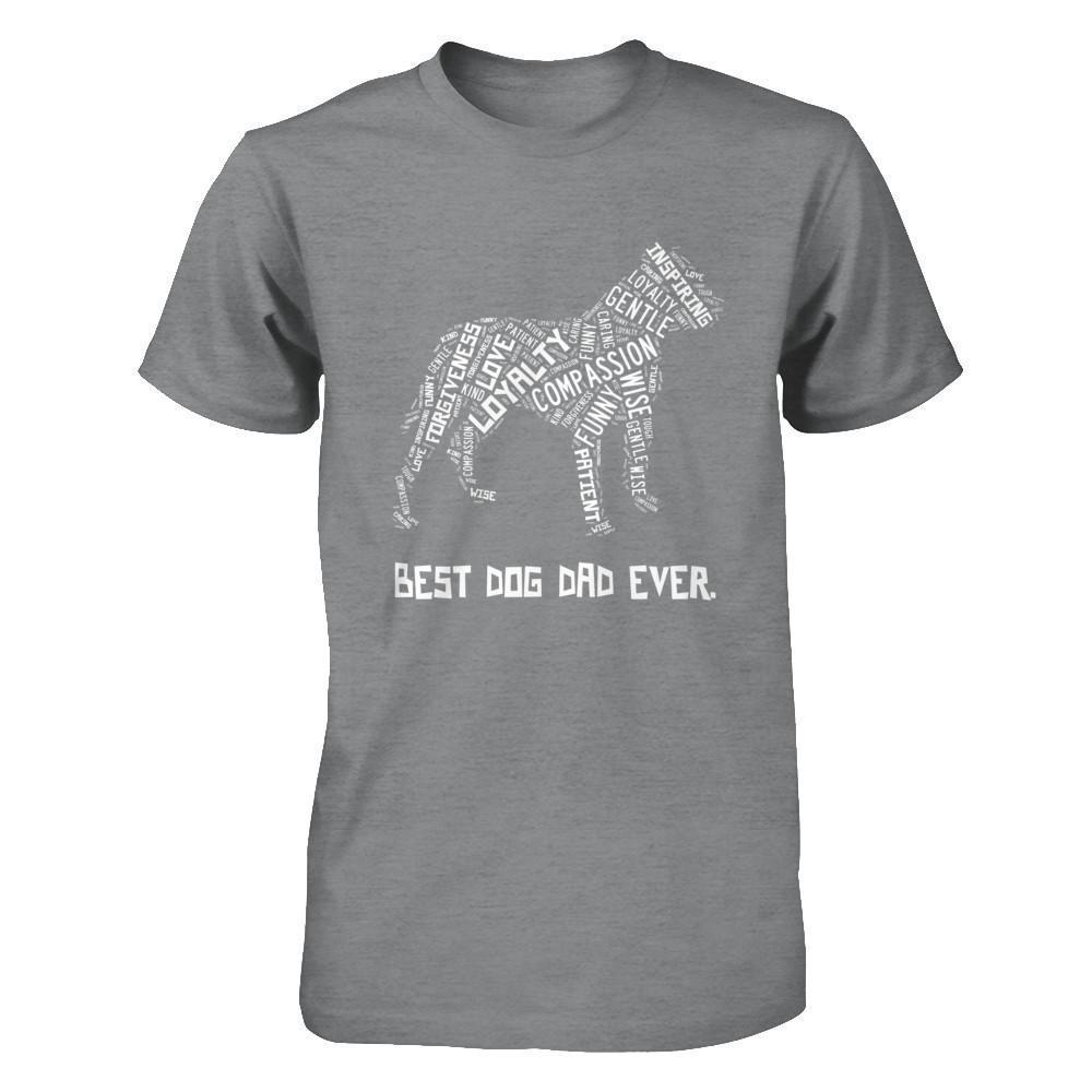 Best Dog Dad Ever Pitbull Lovers-T-Shirt & Hoodie-Classic T-Shirt-Sport Grey