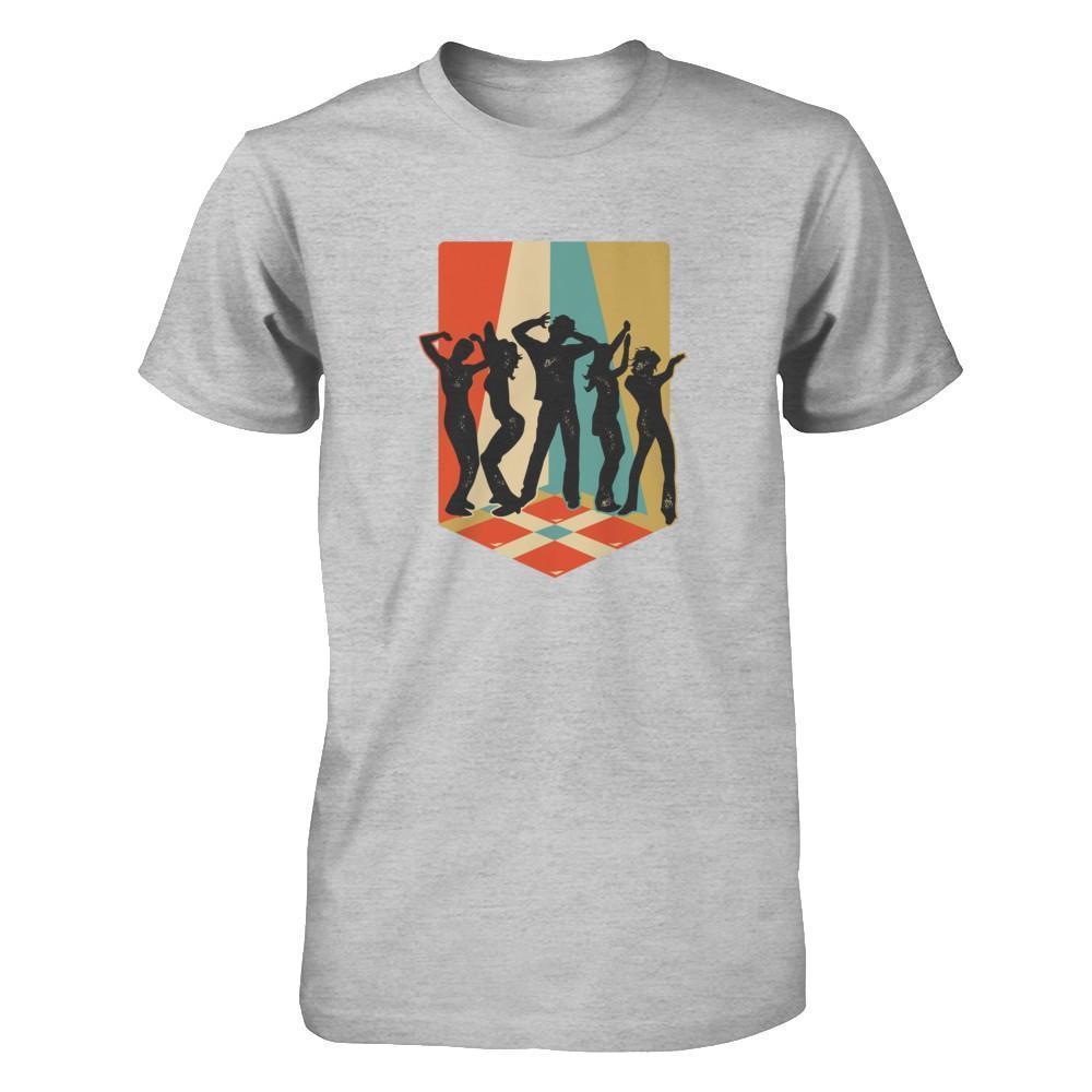 Classic Vintage Retro Style Dance Music-T-Shirt & Tank Top-Premium T-Shirt-Heather Gray