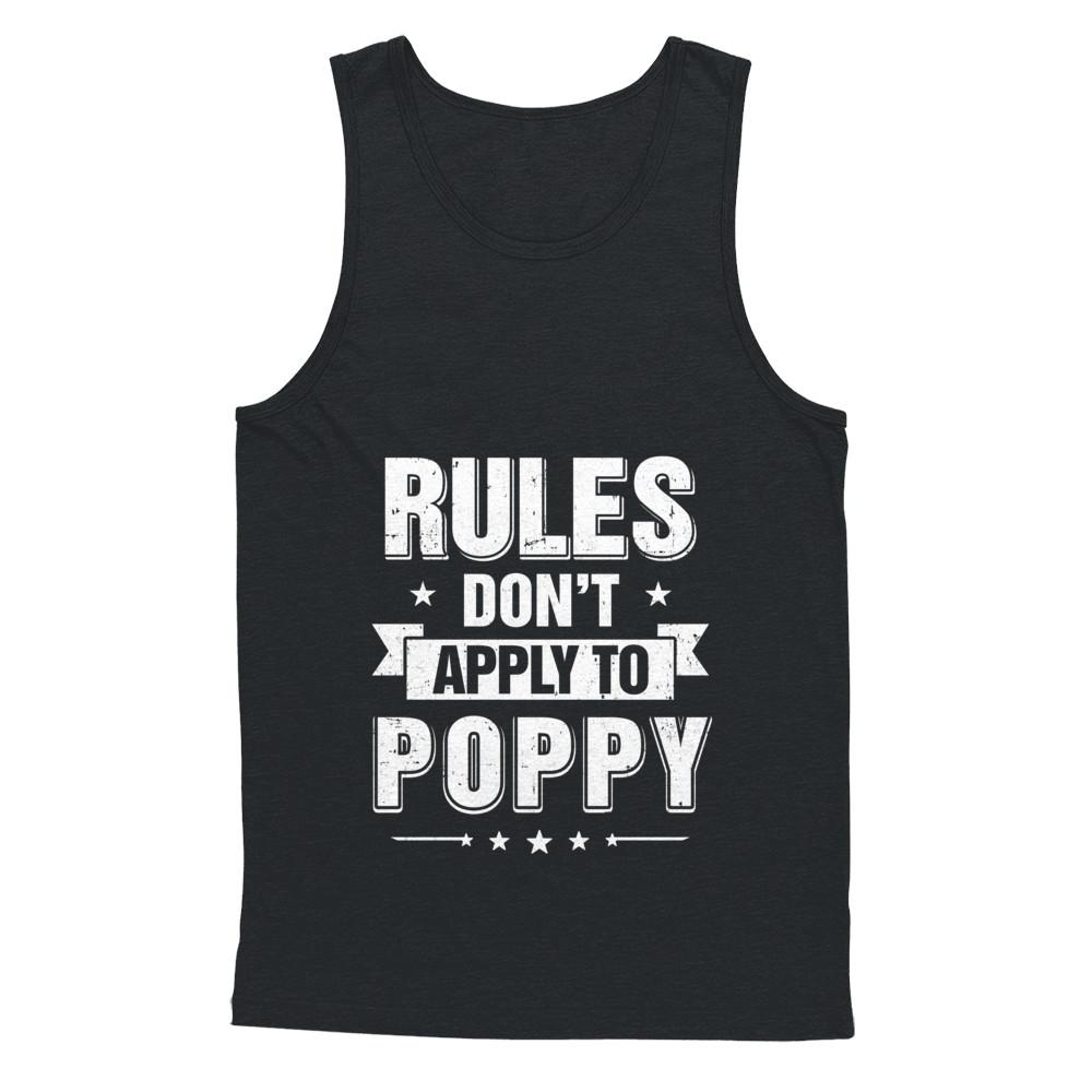 Grandfather Rules Don't Apply To Poppy-T-Shirt & Hoodie-Unisex Tank-Black