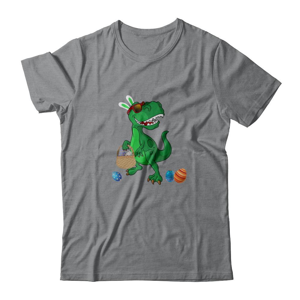 Funny Dabbing Cool Easter Bunny Dinosaur-T-Shirt & Tank Top-Classic T-Shirt-Sport Grey
