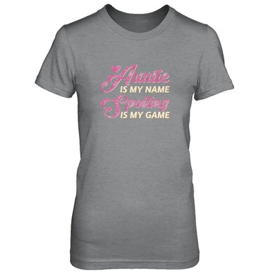 Auntie Is My Name Spoiling Is My Game-T-Shirt & Tank Top-Women's T-Shirt-Sport Grey