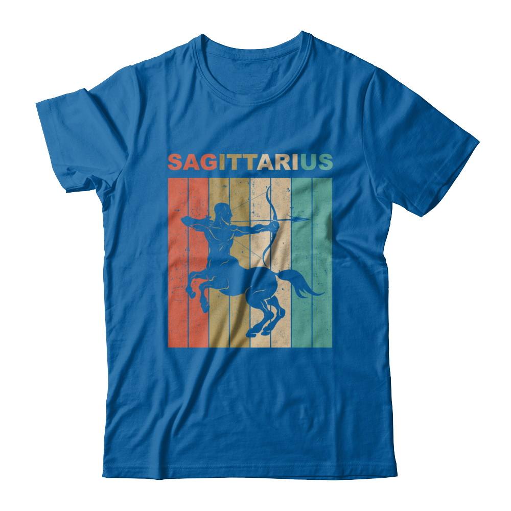 Vintage Sagittarius Zodiac November December Birthday Gift-T-Shirt & Hoodie-Classic T-Shirt-Royal