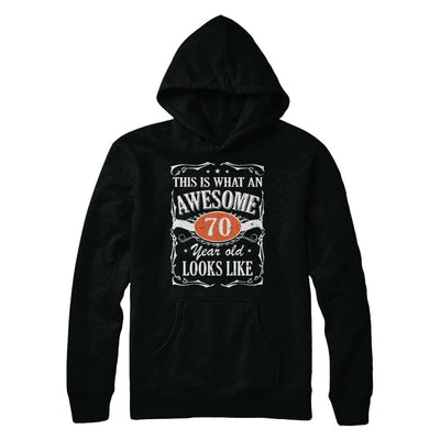 Vintage This Is What An Awesome 70 Year Old 1951 Birthday-T-Shirt & Hoodie-Pullover Hoodie-Black