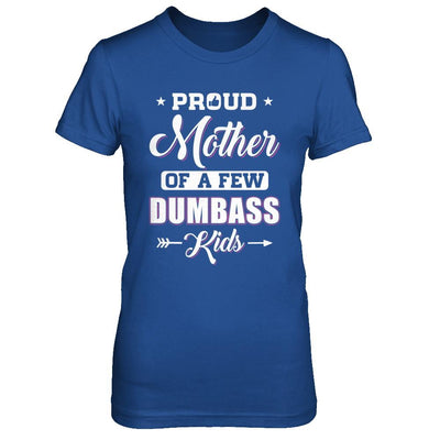 Proud Mother Of A Few Dumbass Kids Mothers Day Gift-T-Shirt & Hoodie-Women's T-Shirt-Royal