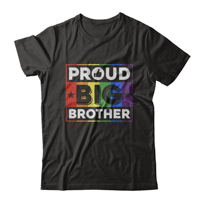 Proud Big Brother Gay Lesbian Pride Month LGBT-T-Shirt & Hoodie-Classic T-Shirt-Black