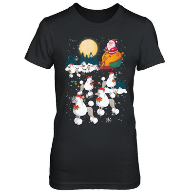 Dog Reindeer Poodle Christmas Gift-T-Shirt & Sweatshirt-Women's T-Shirt-Black