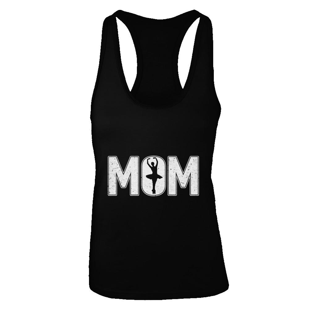 Dance Mom Ballet Mother's Day-T-Shirt & Tank Top-Women's Ideal Racerback Tank-Black