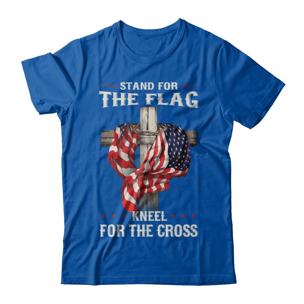 Stand For The Flag Kneel For The Cross-T-Shirt & Hoodie-Premium T-Shirt-Royal