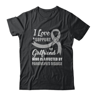 Parkinson's Disease Awareness Support Grey Girlfriend Boyfriend-T-Shirt & Hoodie-Classic T-Shirt-Black