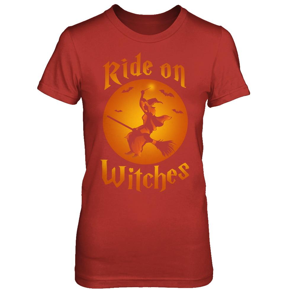 Ride On Witches-T-Shirt & Sweatshirt-Women's T-Shirt-Red