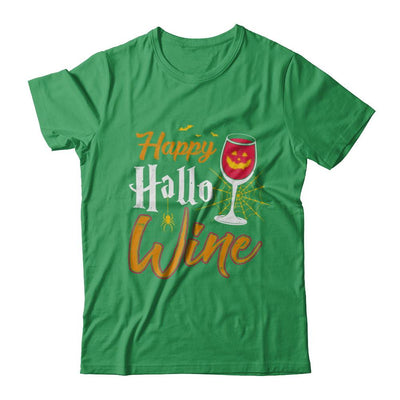 Happy Hallo Wine Funny Halloween-T-Shirt & Sweatshirt-Premium T-Shirt-Kelly Green