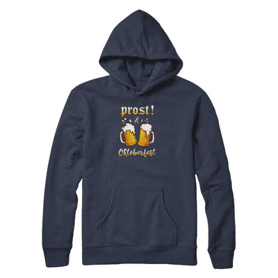 Oktoberfest Prost Cheers In German Drinking Beer 2021-T-Shirt & Tank Top-Pullover Hoodie-Navy