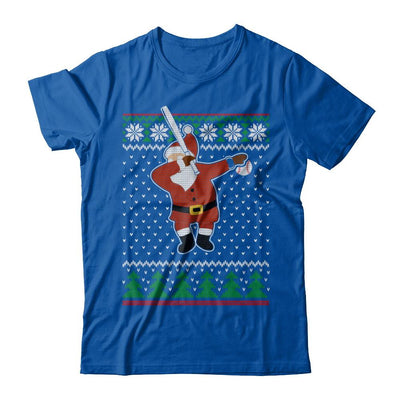 Dabbing Santa Baseball Ugly Sweater Christmas-T-Shirt & Sweatshirt-Premium T-Shirt-Royal