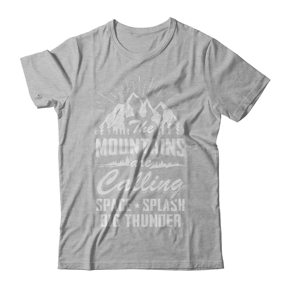The Mountains Are Calling Space Splash Big Thunder-T-Shirt & Hoodie-Premium T-Shirt-Heather Gray