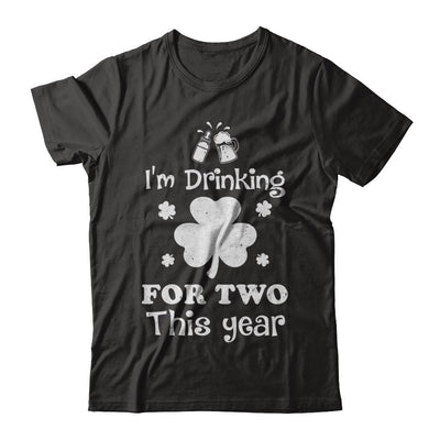 Drinking For Two St Patricks Day Pregnancy Gift-T-Shirt & Hoodie-Premium T-Shirt-Black
