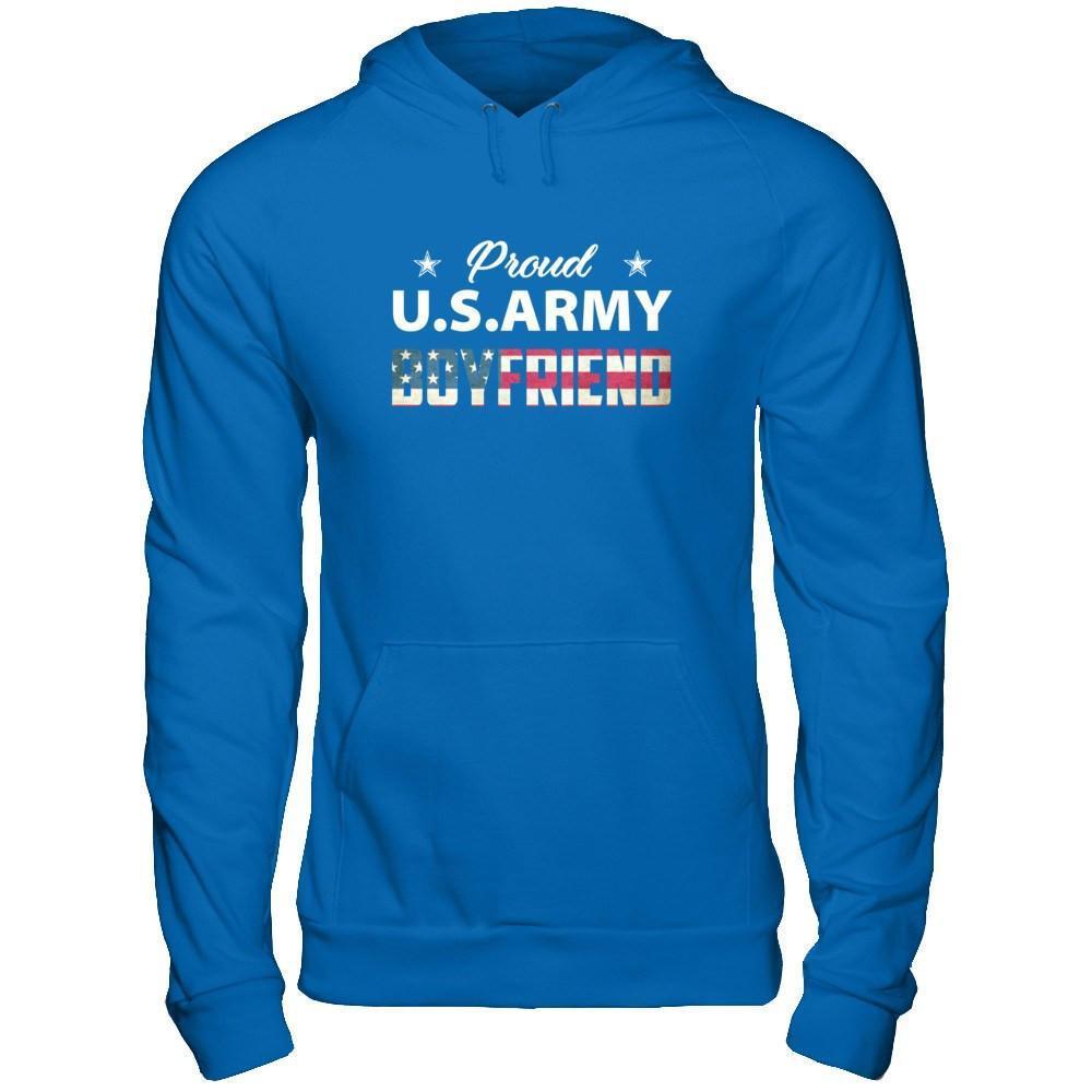 Proud Us Army Boyfriend-T-Shirt & Hoodie-Pullover Hoodie-Royal